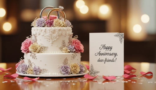 【友達・友人へ】結婚記念日のお祝いメッセージカードと、とっておきのプレゼント